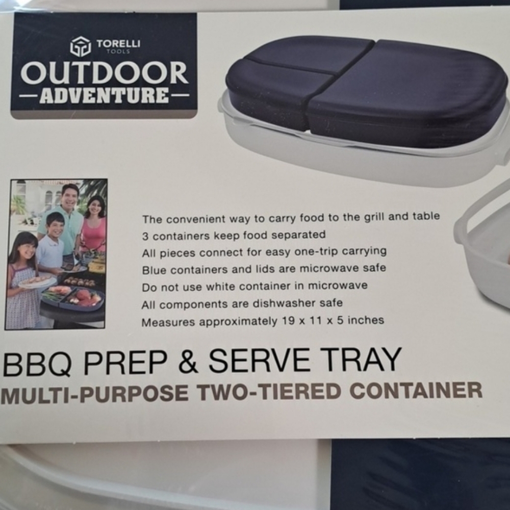 Tortellini Outdoor Adventure BBQ Prep & Serve Tray NEW - Picture 6 of 6